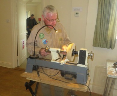 Keith shaping his bottom